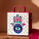 Mini Hamsa Lippan Art Handcrafted Square Sling Bag